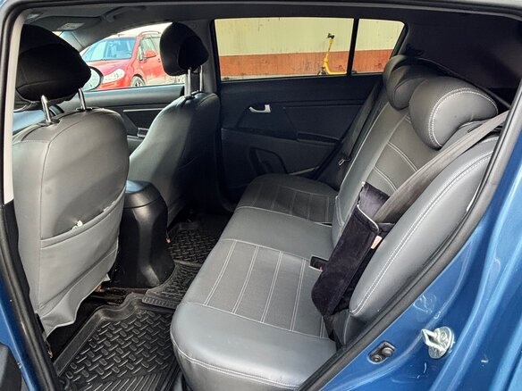 2014 Kia Sportage III Рестайлинг, синий, 1230000 рублей - вид 11