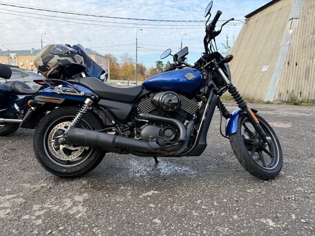 2015 Harley-Davidson Street 750, синий, 585000 рублей, вид 5