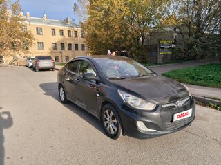 2011 Hyundai Solaris I, чёрный, 450000 рублей, вид 4