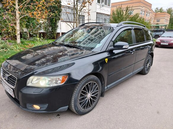 2007 Volvo V50 I Рестайлинг, чёрный - вид 12