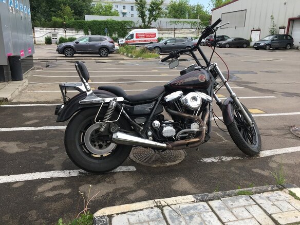 1988 Harley-Davidson Low Rider, чёрный - вид 3