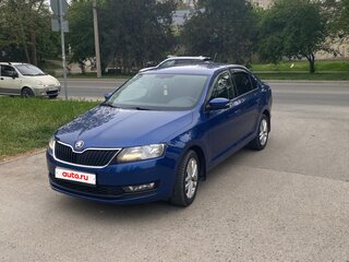 2017 Skoda Rapid I Рестайлинг, синий, 1199000 рублей, вид 1