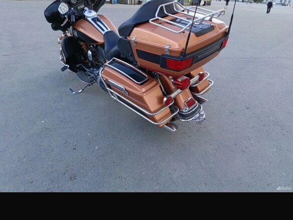 2008 Harley-Davidson Electra Glide, оранжевый, 860000 рублей - вид 3
