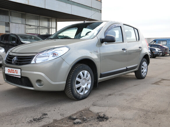 2012 Renault Sandero I, бежевый - вид 2