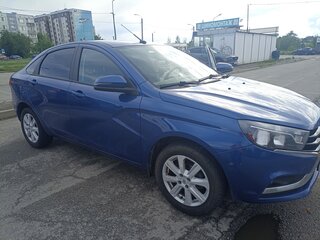 2019 Lada (ВАЗ) Vesta I, синий, 1100000 рублей, вид 2