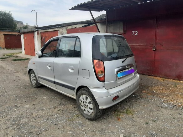 2002 Hyundai Atos, серебристый - вид 3