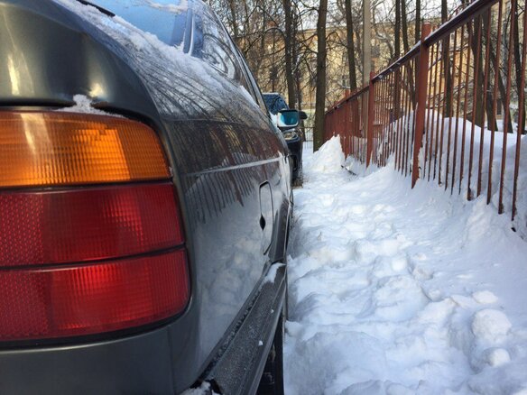 1990 BMW 5 серии 525i III (E34), серый - вид 4
