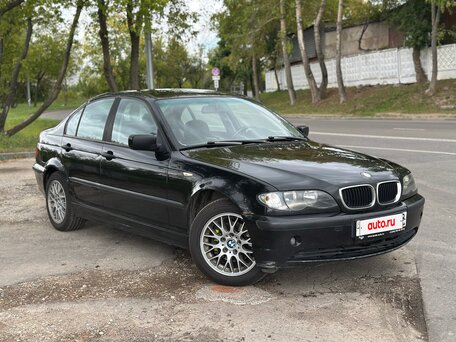 2003 BMW 3 серии 318i IV (E46) Рестайлинг, чёрный, 575000 рублей, вид 2