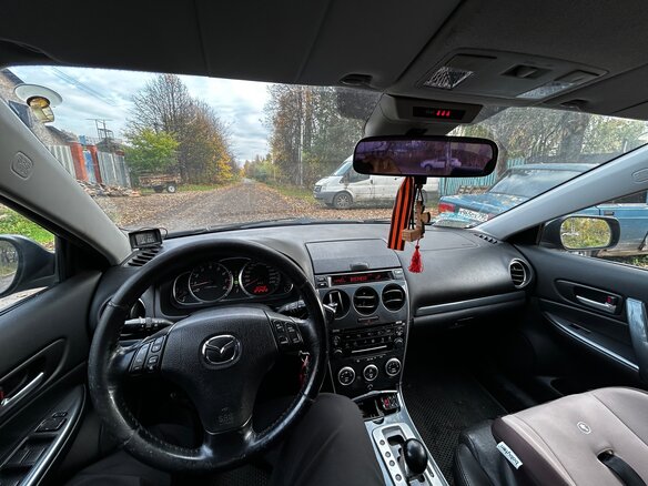 2006 Mazda 6 I (GG) Рестайлинг, чёрный, 230000 рублей - вид 12