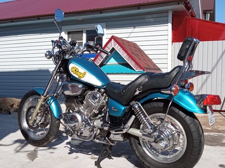 1995 Yamaha XV1100 Virago, синий, 600000 рублей, вид 5