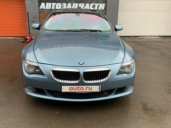 2008 BMW 6 серии 630i II (E63/E64) Рестайлинг, голубой - вид 9