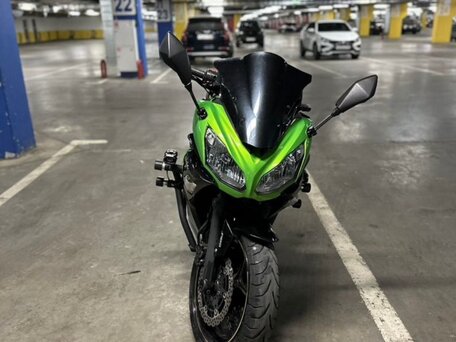 2015 Kawasaki ER-4F (Ninja 400R), зелёный, 450000 рублей, вид 3