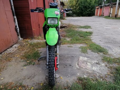 1994 Yamaha DT125, зелёный, 128000 рублей, вид 2