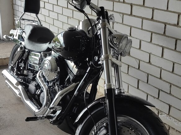 2012 Harley-Davidson Fat Bob, чёрный, 900000 рублей - вид 3