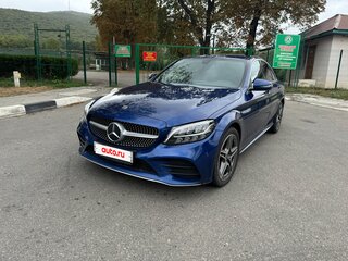 2019 Mercedes-Benz C-Класс 180 IV (W205) Рестайлинг, синий, 3350000 рублей, вид 1