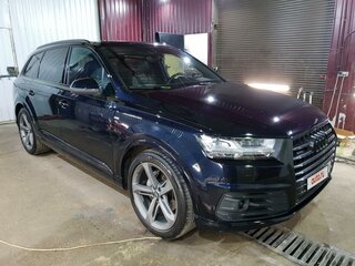 2017 Audi Q7 II (4M), синий, 4100000 рублей, вид 3