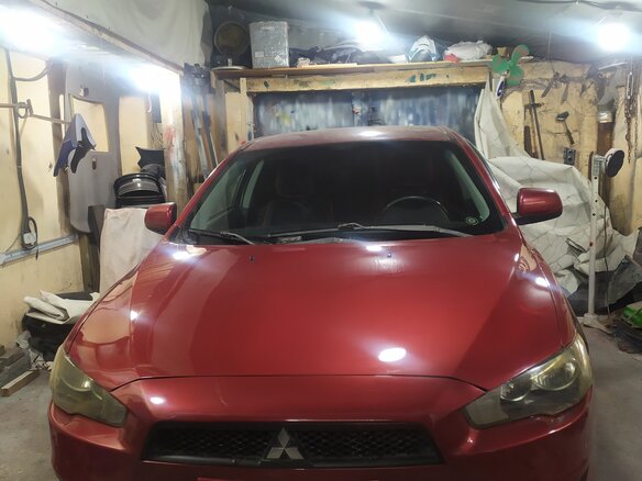 2007 Mitsubishi Lancer X, красный, 650000 рублей - вид 1