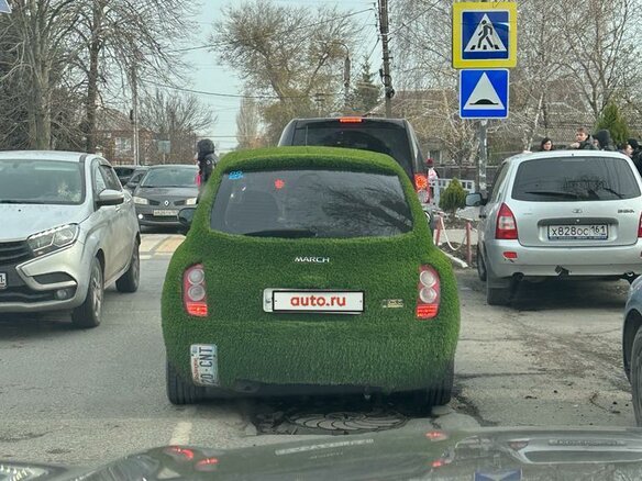 2002 Nissan March III (K12), зелёный - вид 4
