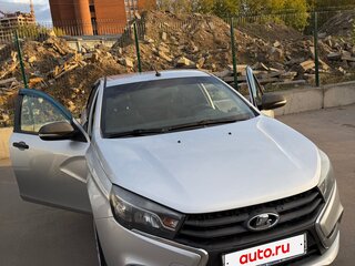 2016 Lada (ВАЗ) Vesta I, серебристый, 600000 рублей, вид 4