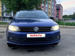 2018 Volkswagen Jetta VI Рестайлинг, синий, 1535000 рублей, вид 2