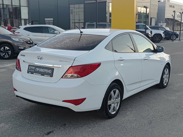 2014 Hyundai Solaris I Рестайлинг, белый - вид 4