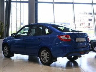 2019 Lada (ВАЗ) Granta I Рестайлинг, синий, 595000 рублей, вид 4