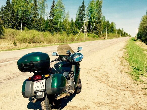 1996 Triumph Trophy 1200, зелёный, 290000 рублей - вид 4