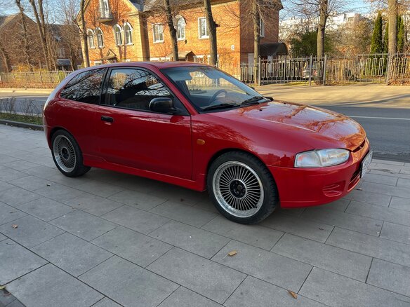 1997 Mitsubishi Colt V (CJ), красный, 255000 рублей - вид 6