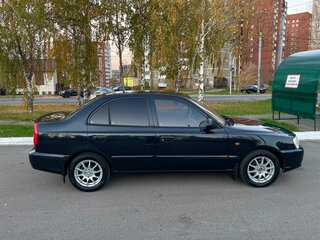 2008 Hyundai Accent ТагАЗ II, чёрный, 349000 рублей, вид 2