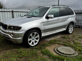 2001 BMW X5 3.0d I (E53), серебристый, 950000 рублей, вид 3
