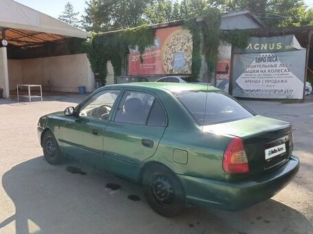 2007 Hyundai Accent ТагАЗ II, зелёный, 325000 рублей, вид 2
