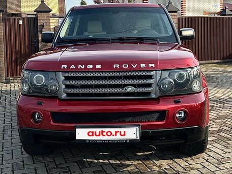 2007 Land Rover Range Rover Sport Supercharged I, красный, 1100000 рублей, вид 4