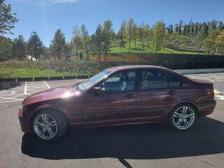 2003 BMW 3 серии 320i IV (E46) Рестайлинг, красный, 1150000 рублей, вид 2