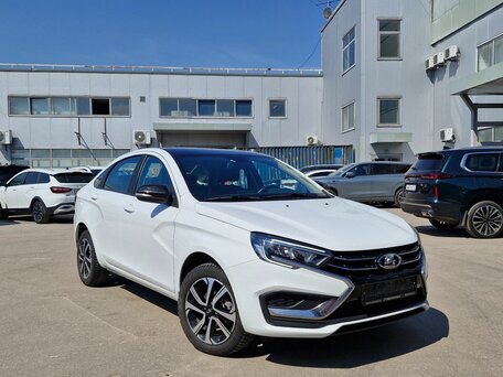 2023 Lada (ВАЗ) Vesta I Рестайлинг (NG), белый, 1196000 рублей, вид 2