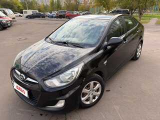 2012 Hyundai Solaris I, чёрный, 1100000 рублей, вид 1