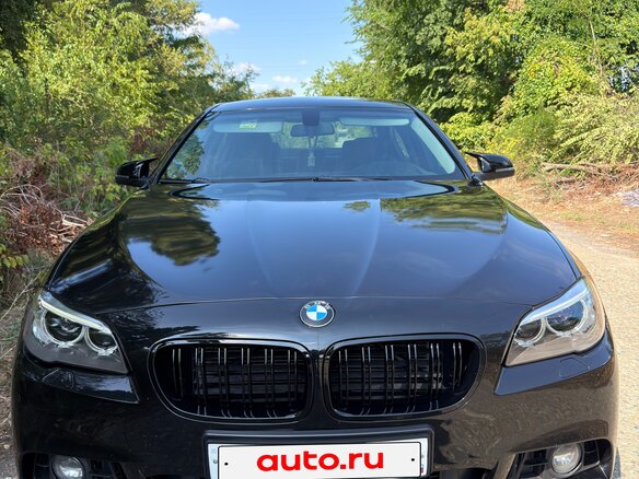 2015 BMW 5 серии 520d VI (F10/F11/F07) Рестайлинг, чёрный - вид 1