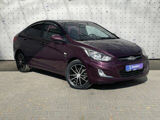 2014 Hyundai Solaris I, фиолетовый, 955000 рублей, вид 3
