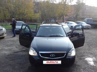 2014 Lada (ВАЗ) Priora I Рестайлинг, чёрный, 350000 рублей, вид 2