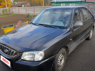 2008 Hyundai Accent ТагАЗ II, чёрный, 300000 рублей, вид 1