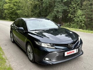 2019 Toyota Camry VIII (XV70), синий, 2200000 рублей, вид 4