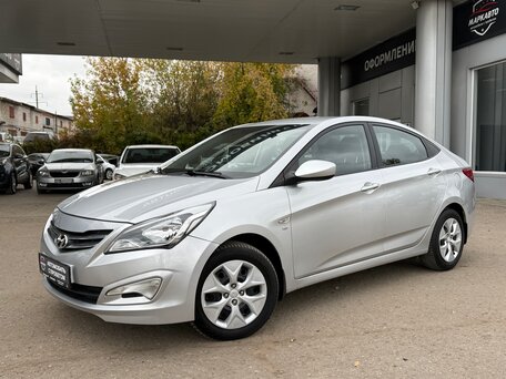 2015 Hyundai Solaris I Рестайлинг, серый, 980000 рублей, вид 1