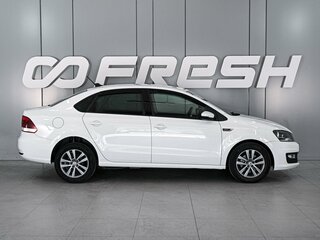 2019 Volkswagen Polo V Рестайлинг, белый, 1289000 рублей, вид 5