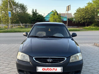 2008 Hyundai Accent ТагАЗ II, чёрный, 370000 рублей, вид 1