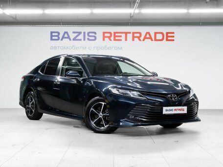 2018 Toyota Camry VIII (XV70), синий, 2300000 рублей, вид 3