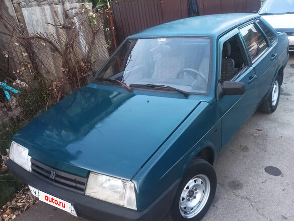 1999 Lada (ВАЗ) 21099, зелёный, 141000 рублей