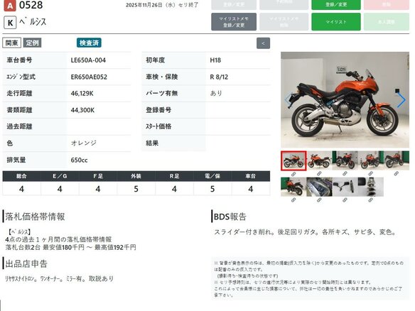 2006 Kawasaki Versys 650, оранжевый - вид 10