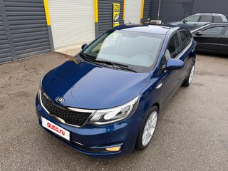 2016 Kia Rio III Рестайлинг, синий, 890000 рублей, вид 3