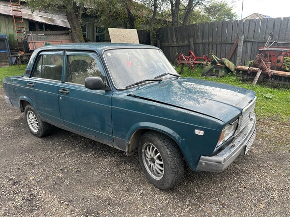 1999 Lada (ВАЗ) 2107, синий, 95000 рублей - вид 3