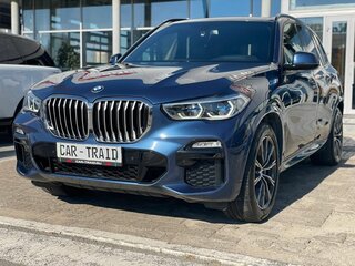 2019 BMW X5 40i IV (G05/G18), синий, 6750000 рублей, вид 2