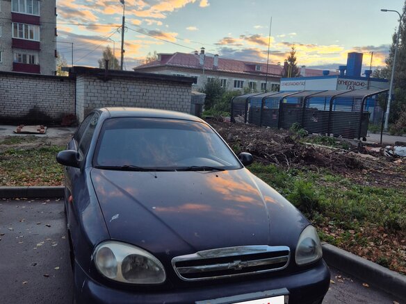 2008 Chevrolet Lanos I, синий, 145000 рублей